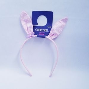 NWT Girls Cherokee Pink Bunny Ears/Easter Headband